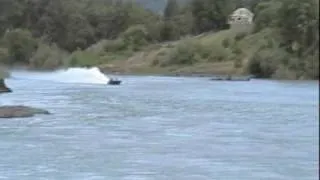 Jet Turbine Powered Race Boat Burning Desire #333