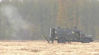 Ukraine NSDC - New Bars 8MMK 120mm Automated Mobile Mortar Complex Firing Tests [720p]