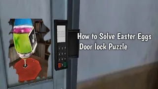 How to Solve Door Lock Puzzle of Easter Eggs in Ice Cream 6 New Update || How to find correct code