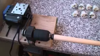 Handmade lathe for installation cue tips and ferrule (prototype)