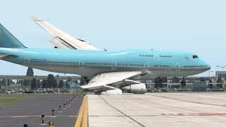 Inexperience Pilot Lost Control Of Boeing 747 Aircraft During Emergency Landing | X-Plane 11