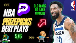 NBA PrizePicks Today | Best 5 Plays | Monday | 5/6/2024 | Best Bets + Props for betting