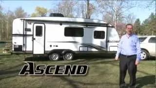 The lightweight easy to tow Ascend travel trailer