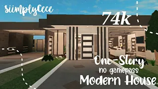 Bloxburg| One-Story Modern House (No Gamepass)| SiimplyCece