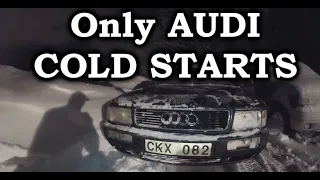 AUDI WINTER COLD STARTING Compilation | down to -30*C | s.3 ep.62 | Odpalanie Audi na mrozie