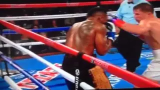 Slow motion video Willie Monroe KO'D by GGG Golovkin (TKO in the 6th round)