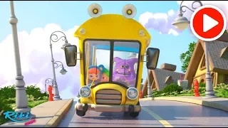 Колёса на Автобусе - Wheels On The Bus | Nursery Rhymes for Babies | Loo Loo Kids на русском!