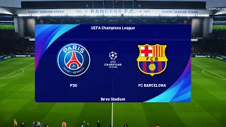 PES 2021 - PSG vs Barcelona - UEFA Champions League UCL - Gameplay PC - Neymar vs L,Messi