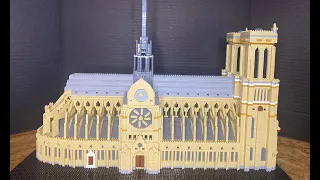 KLMEi Building Bricks Set - Notre Dame Cathedral - Timelapse