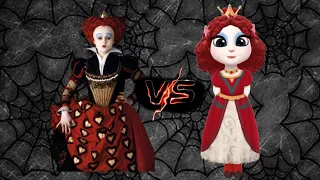 Red queen alice in wonderland Vs Angela Makeover By My Talking Angela 2 Cosplay