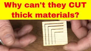 ▼ Why can't a DIODE laser cut thick materials? | KERF explained