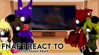 Fnaf 1 react to afton family remix XD