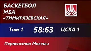 21.11.21 Тим-1 : ЦСКА-1  2007 г.р.  58:63