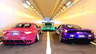 INSANE Straight Pipes Rev Battle! 458 Speciale, Granturismo, Panamera Turbo