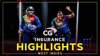 Highlights | West Indies v Sri Lanka | Hasaranga Stars Despite McCoy Flourish |2nd CG Insurance T20I