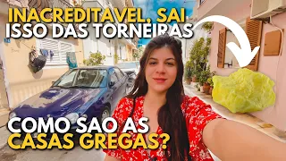 TOUR PELA NOSSA CASA NA GRECIA | COMO SÃO AS CASAS NA GRECIA 🇬🇷