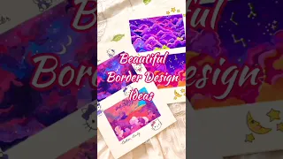 Front Page Border Design Ideas!! ✨️🌷🌿 #shorts #border #assignment #design #diy #trending #aesthetic