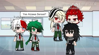 Deku snaps at Aizawa || gacha club