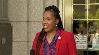 Suspended State Attorney Monique Worrell holds news conference