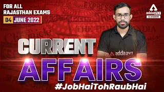 4 June 2022 Rajasthan Current Affairs | Live Class | Current Affair Today | Girdhari Sir