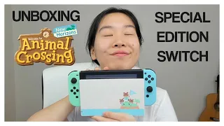 UNBOXING NINTENDO SWITCH ANIMAL CROSSING: NEW HORIZONS SPECIAL EDITION CONSOLE