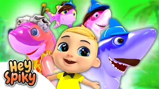 Baby Shark Playground - Hey Spiky Nursery Rhymes & Kids Songs