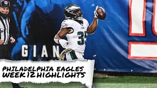 Philadelphia Eagles Highlights vs Giants - Week 12 2021 [HD]