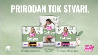 Violeta We Care cotton ulošci- Prirodan tok stvari (12sec)