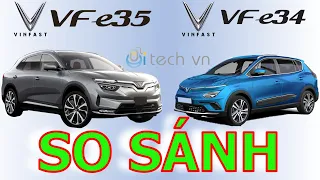 So sánh xe điện VinFast VF e35 và VinFast VF e34 #vfe35 #vfe34 #vfe36 #vinfastvfe35