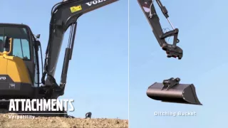 Volvo EC60E compact excavator promotional video