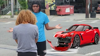 I CRASHED MY GIRLFRIENDS BRAND NEW CAR!!(MUST WATCH)