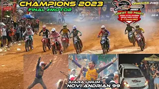 Over Lap.. !! Grasstrack Champion 2023 Juara Umum Novi Andrian 99 Kado Hadiah Terindah Sabet Mobil.