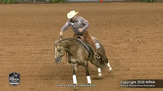 Mr Hollywood Cee shown by Brian Bell   2020 NRHA Derby Open Finals, Sec  2