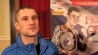 RICKY BURNS ON JOSE GONZALEZ - 'THERE'S NO EASY FIGHTS FOR ME AT THIS LEVEL' / GLASGOW PRESS CONF.