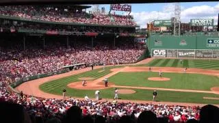 Red Sox Organist Plays "Proof" During A Game At Fenway