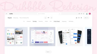 Dribbble Redesign - Animation