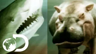 Hippo VS Bull Shark: Who Will Win This Deadly Showdown? | Animal Face-Off