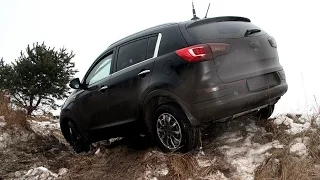 Kia Sportage 2013, тест-драйв на бездорожье, off-road