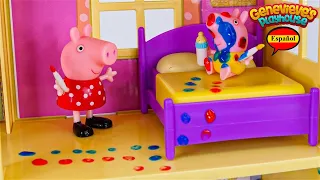 Video de Aprendizaje de Juguetes para Niños - ♥Peppa Pig♥ Babysitting Baby Alexander!