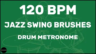 Jazz Swing Brushes | Drum Metronome Loop | 120 BPM