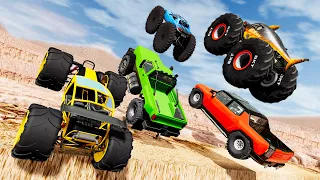 Monster Trucks Mud Battle #12 - Beamng drive