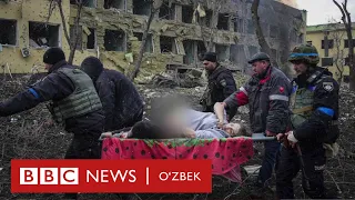 Умримда бунчалик даҳшатли манзарани кўрмаганман - Украина, Россия  BBC News O'zbek