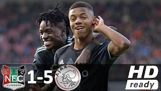 NEC Nijmegen vs Ajax 1-5 - All Goals and Highlights - Eredivisie 2017 HD