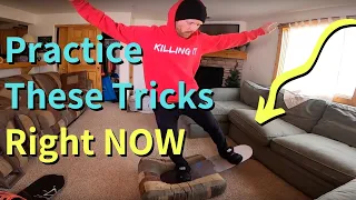 Learn Snowboard Tricks From home | Beginner Guide