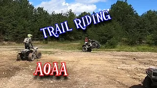 Its like riding 2 dirt bikes! - AOAA trail riding - Can Am Renegade 1000 xxc -  Honda foreman 500