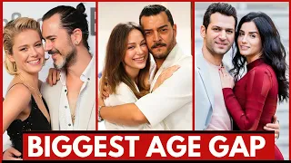 Famous Turkish Celebrity Couples With Biggest Age Gap | Most Handsome Turkish Actors 2024