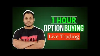 Live Trading  Option Buying After A Big Gap up by power of stock