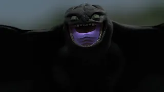 Toothless protects the Light fury [HTTYD 3D ANIMATION]