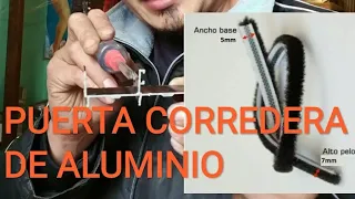 PUERTA CORREDERA DE ALUMINIO FACIL (1ra  parte)