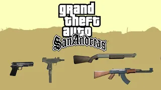 Grand Theft Auto: San Andreas - All Weapons & Items